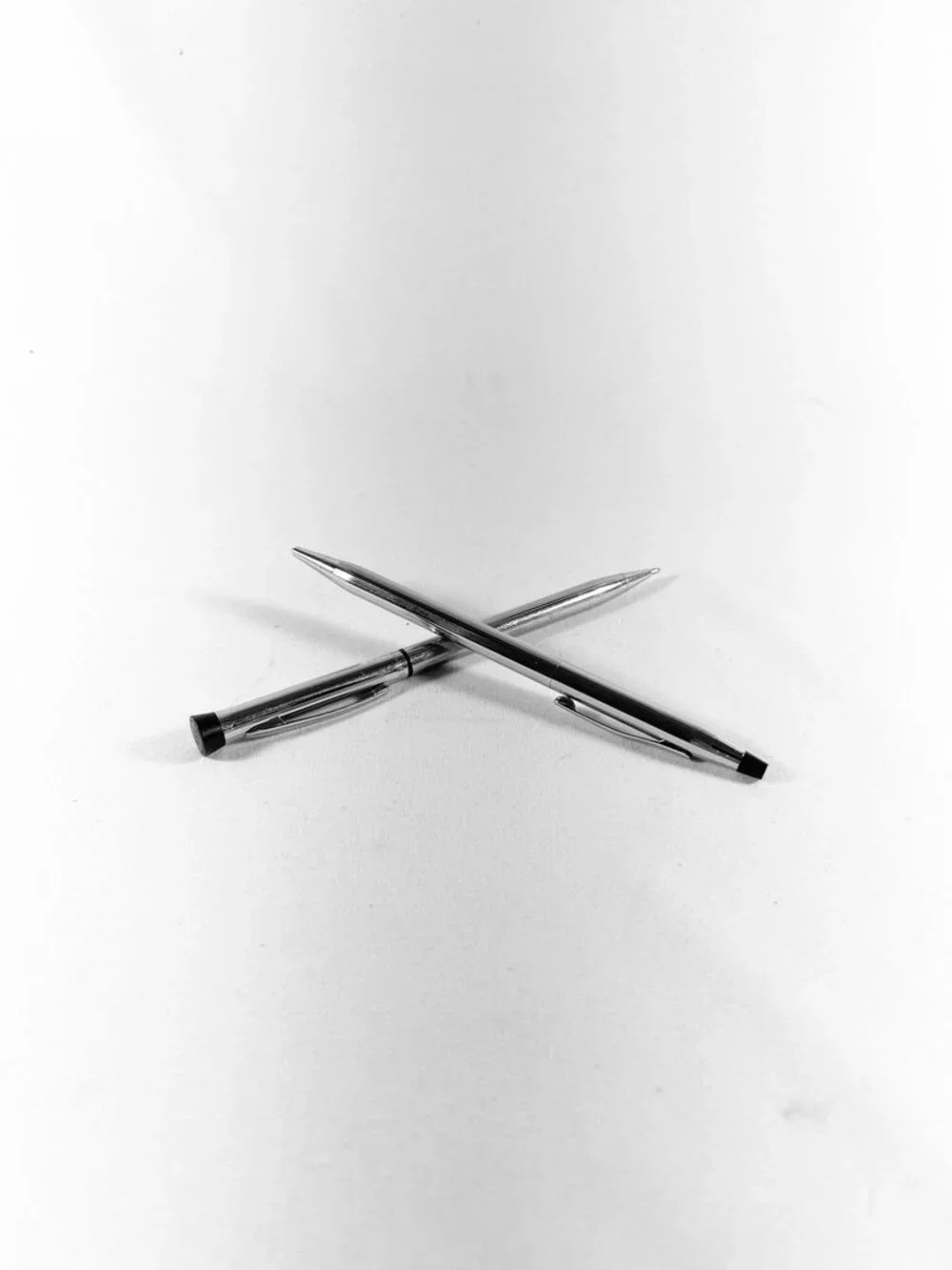 Pen Pencil Set Vintage Cross Chrome Twist Action Writing Instruments.